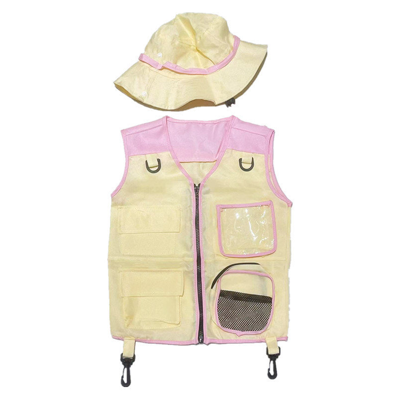 Outdoor Adventure Kids Party - Gilet e Cappello da Esploratore per