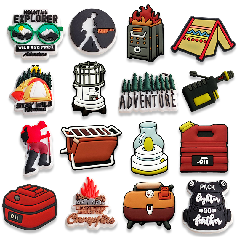 Outdoor Adventure Birthday Party - 16 Pezzi di Decorazioni per Scarpe