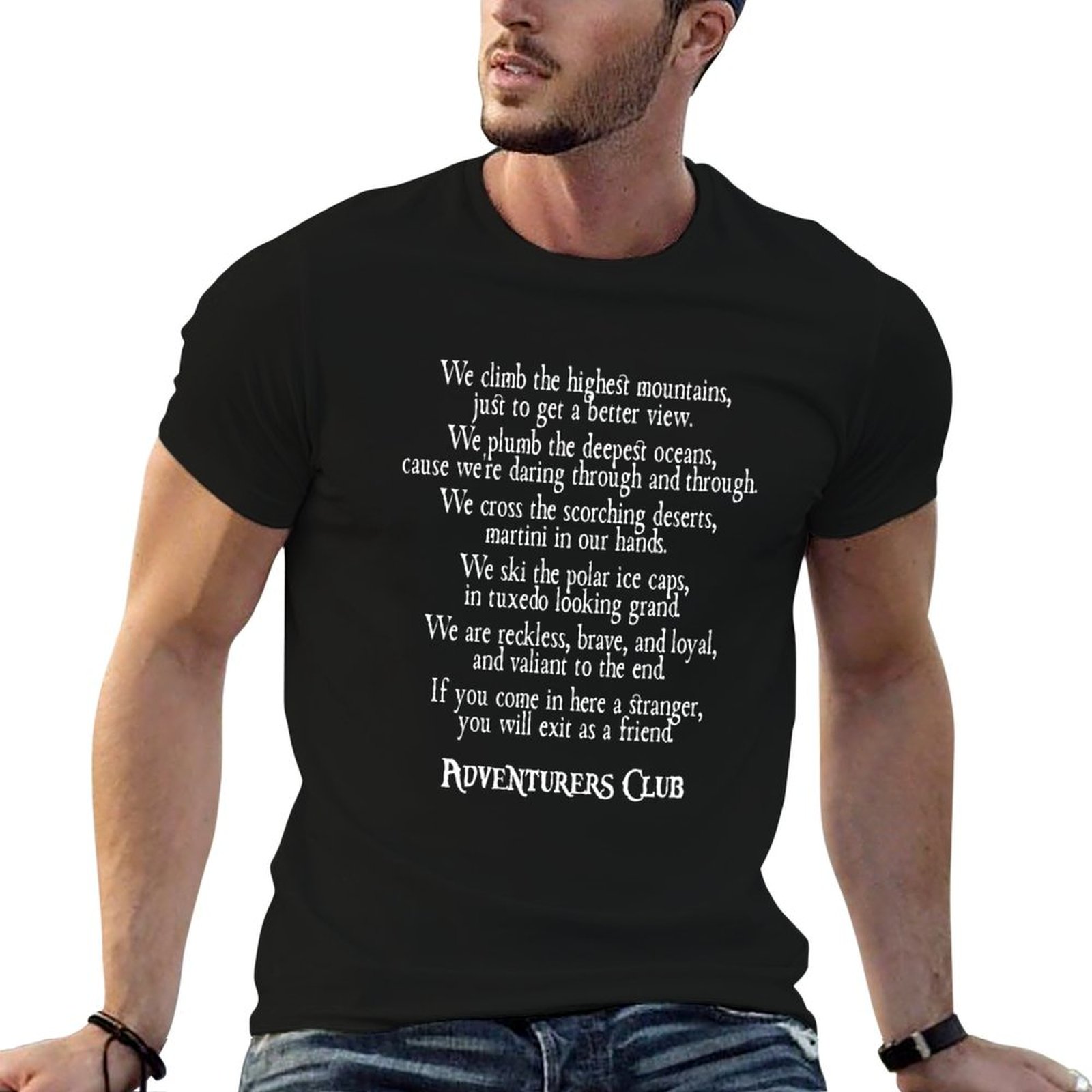Outdoor Adventure Club - T-shirt dell'Adventurers Club, maglietta leggera per