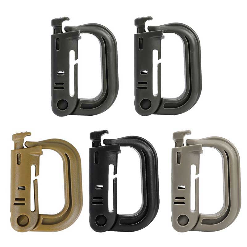 Carabiner Locking D - 5PCS Grimloc Molle Moschettone D Anello