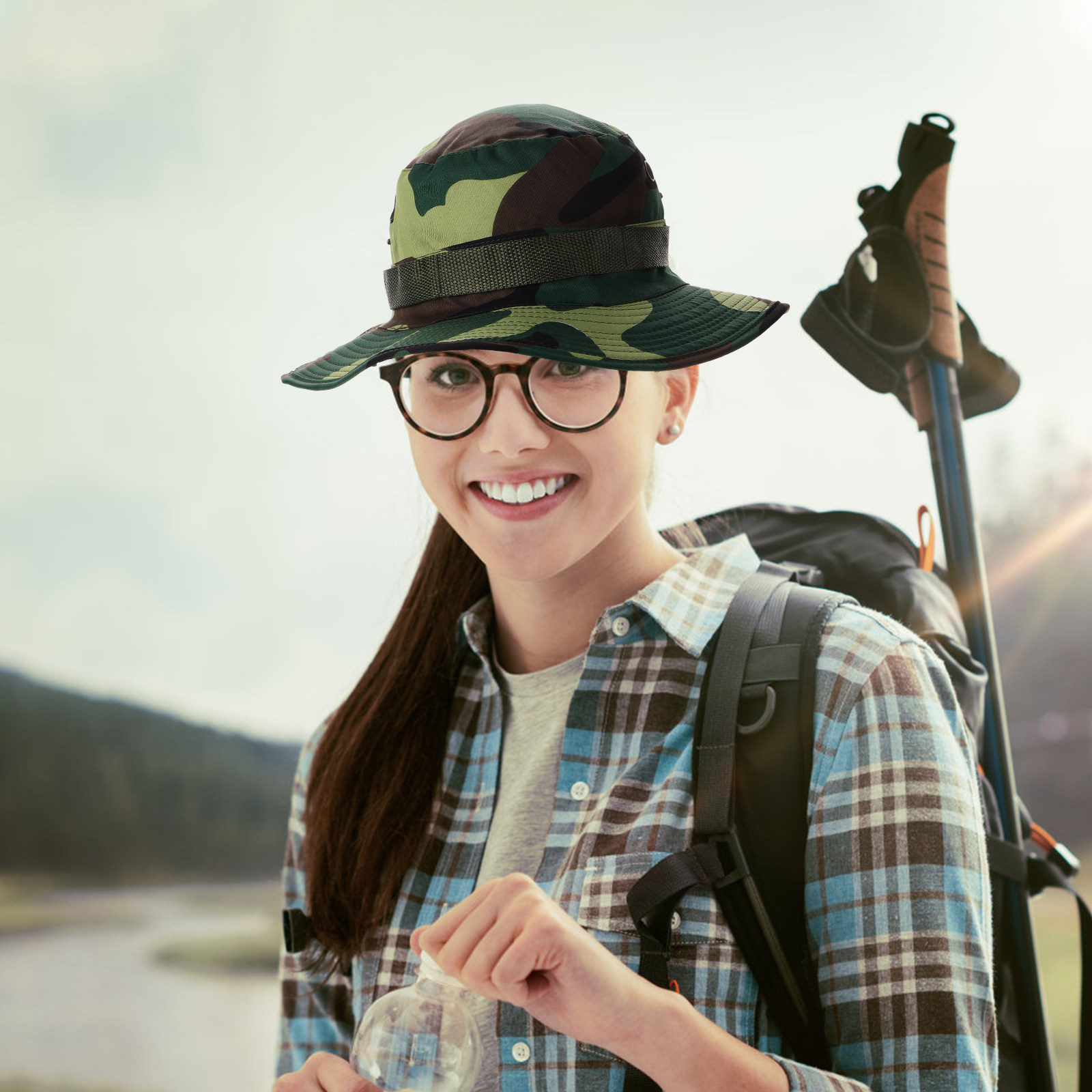 Outdoor Adventure Girl - Cappello a Secchiello da Uomo con