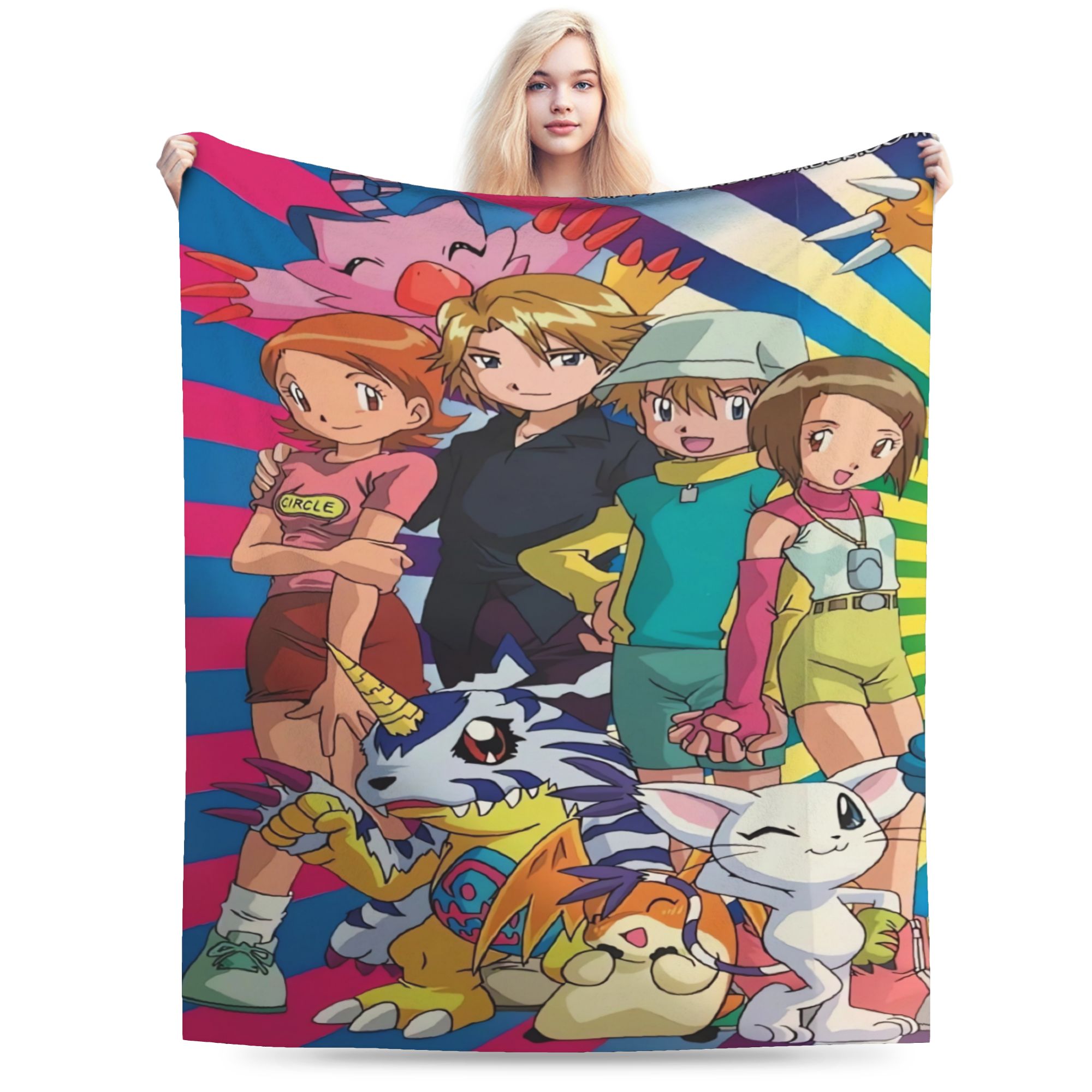 Outdoor Adventure Girl - Coperte Digimon Adventure di qualità super