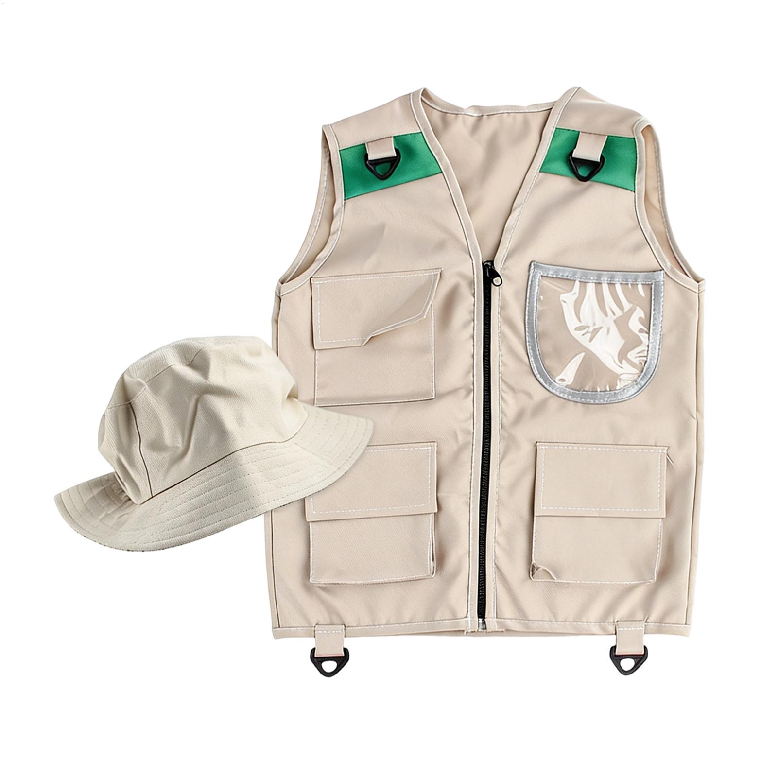 Outdoor Adventure Kids Party - Gilet e Cappello per Costume da