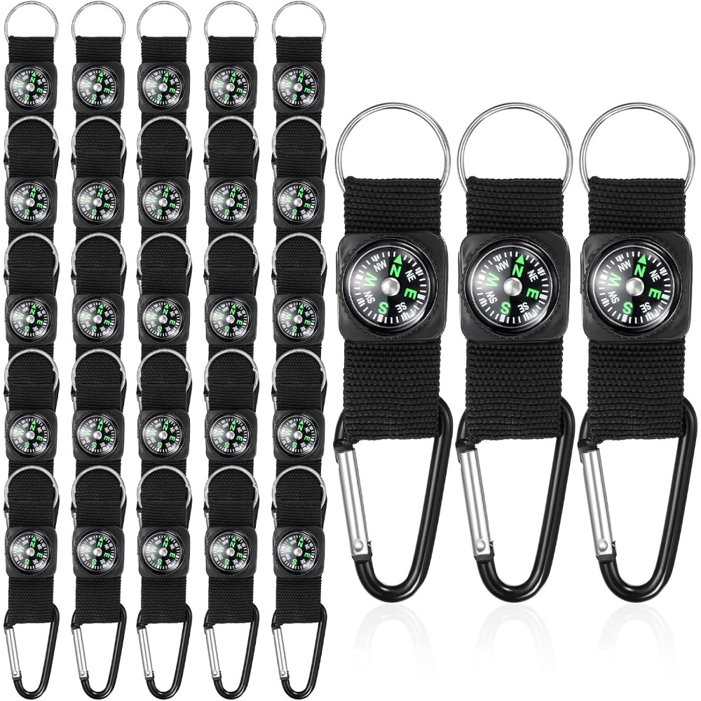 Outdoor Adventure Birthday Party - Bussola per Bambini 2-20 con Clip