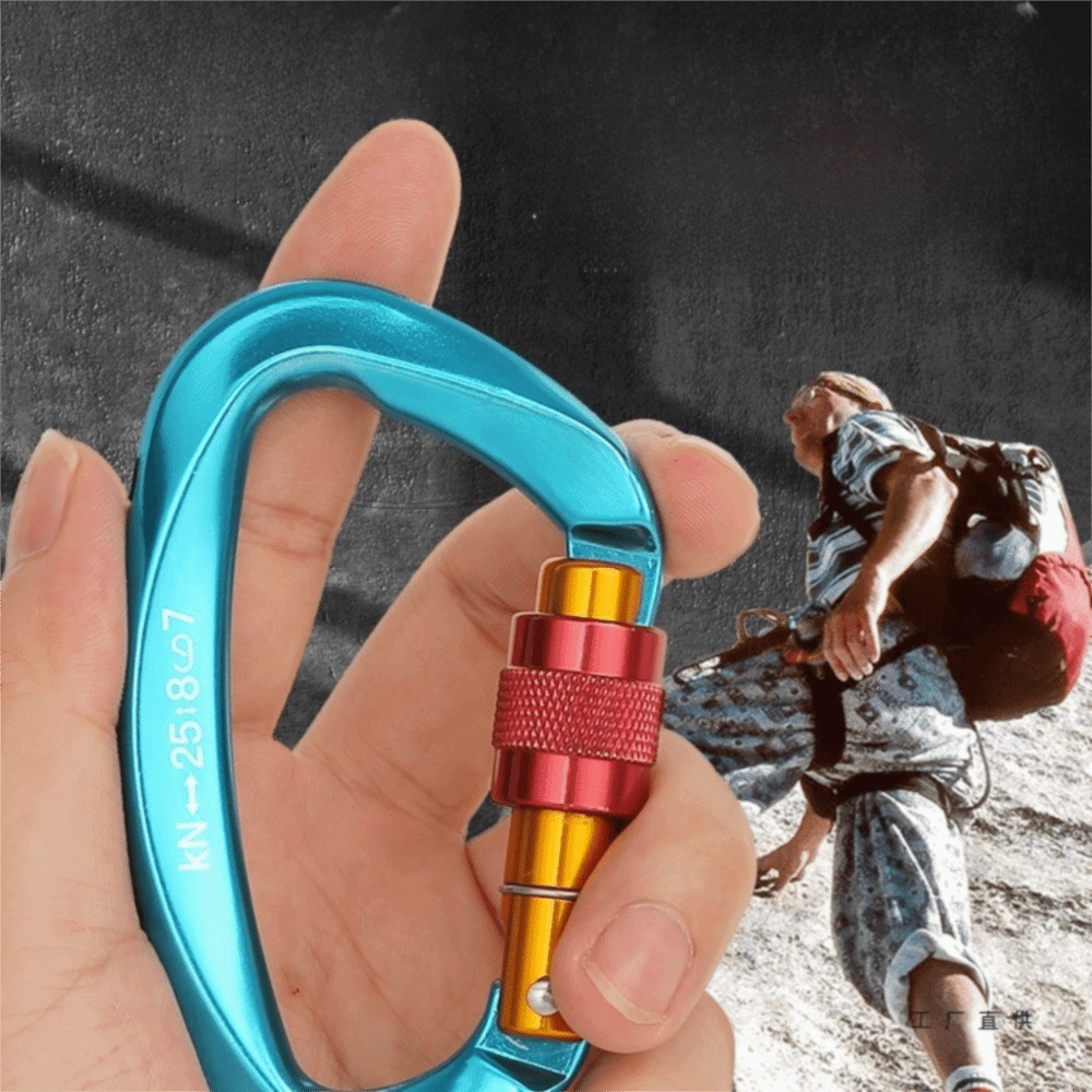 Carabiner Locking D - Moschettone da arrampicata a forma di