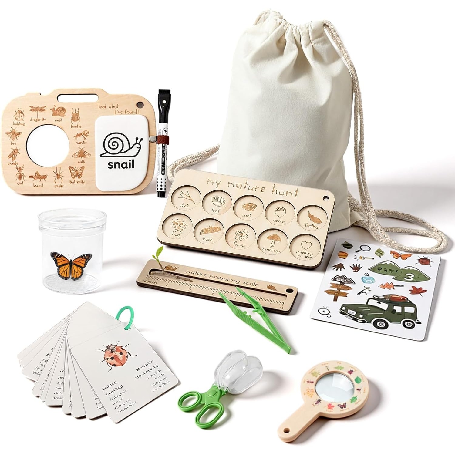 Outdoor Adventure Kit For Kids - Kit Cacciatore di Insetti per Bambini