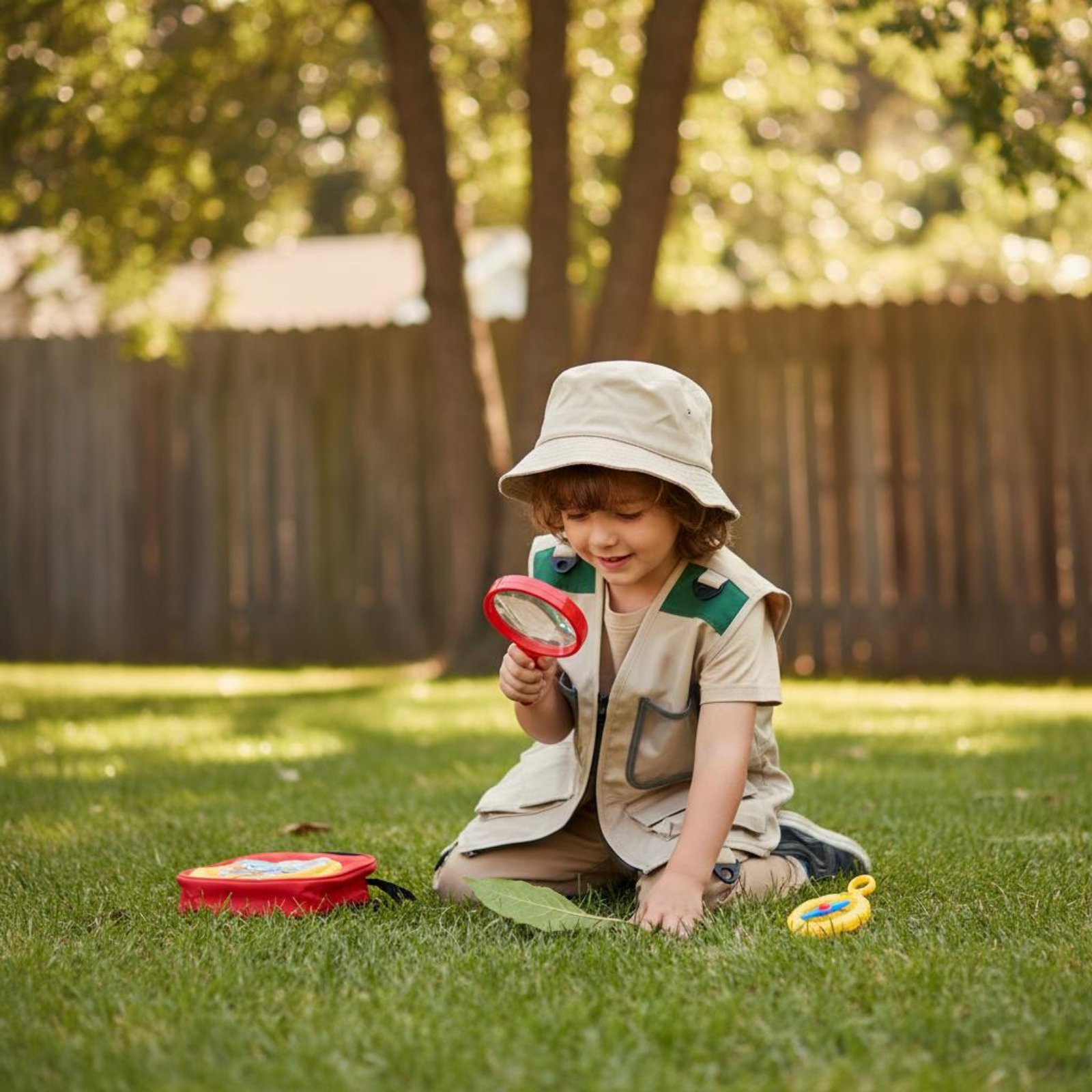Set Giubbotto e Cappello da Es - Outdoor Adventure Kids Party recensione e prezzo