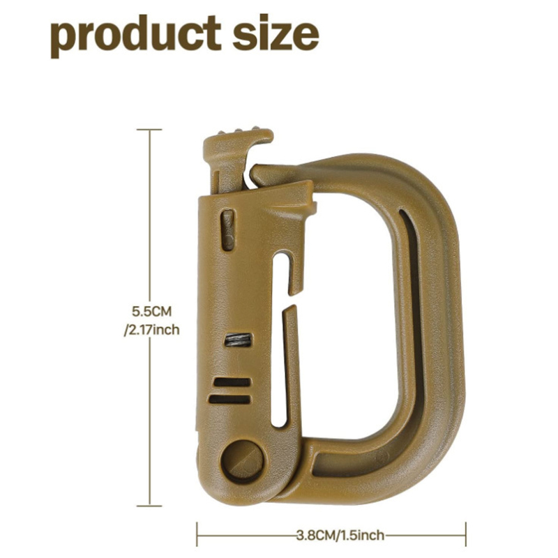 5PCS Grimloc Molle Moschettone - Carabiner Locking D recensione e prezzo
