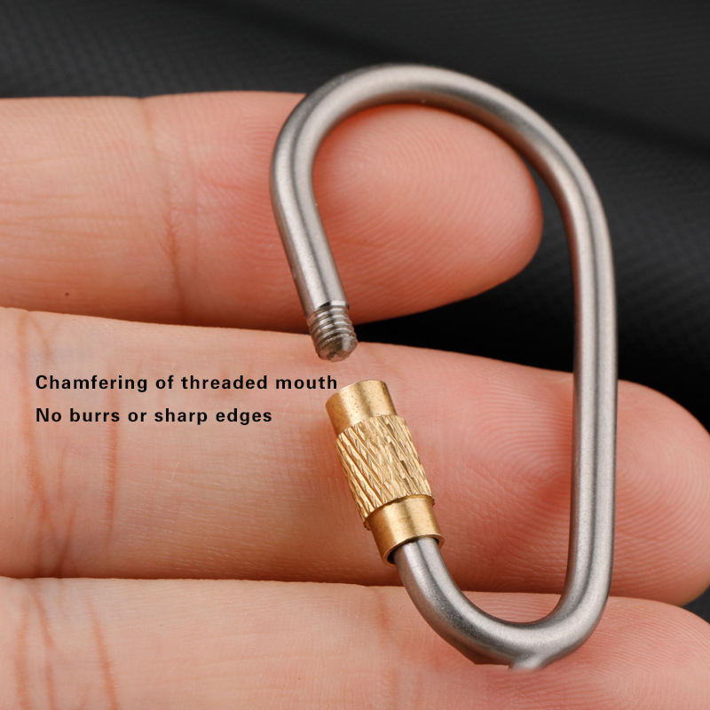 Moschettone in lega di titanio - Carabiner Locking D recensione e prezzo