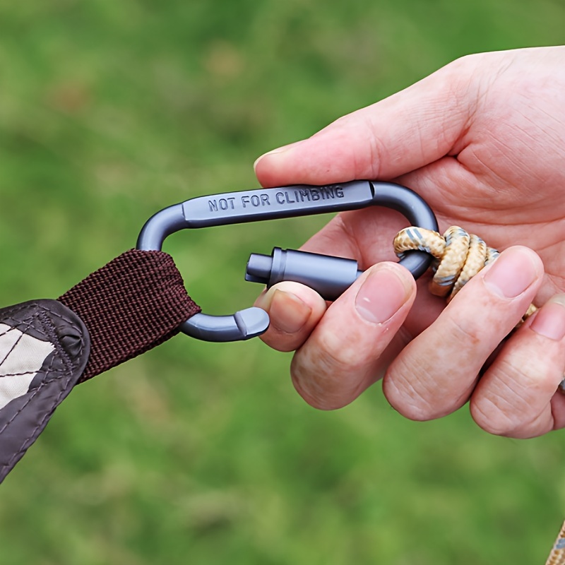 1/4 pezzi moschettone in lega  - Carabiner Locking D recensione e prezzo