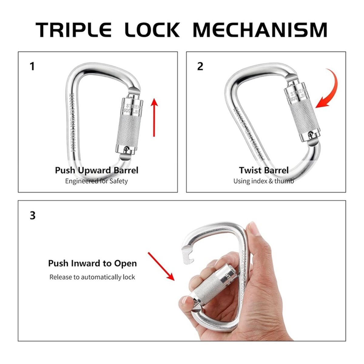 (A99Z) Moschettone Autobloccan - Carabiner Locking D recensione e prezzo