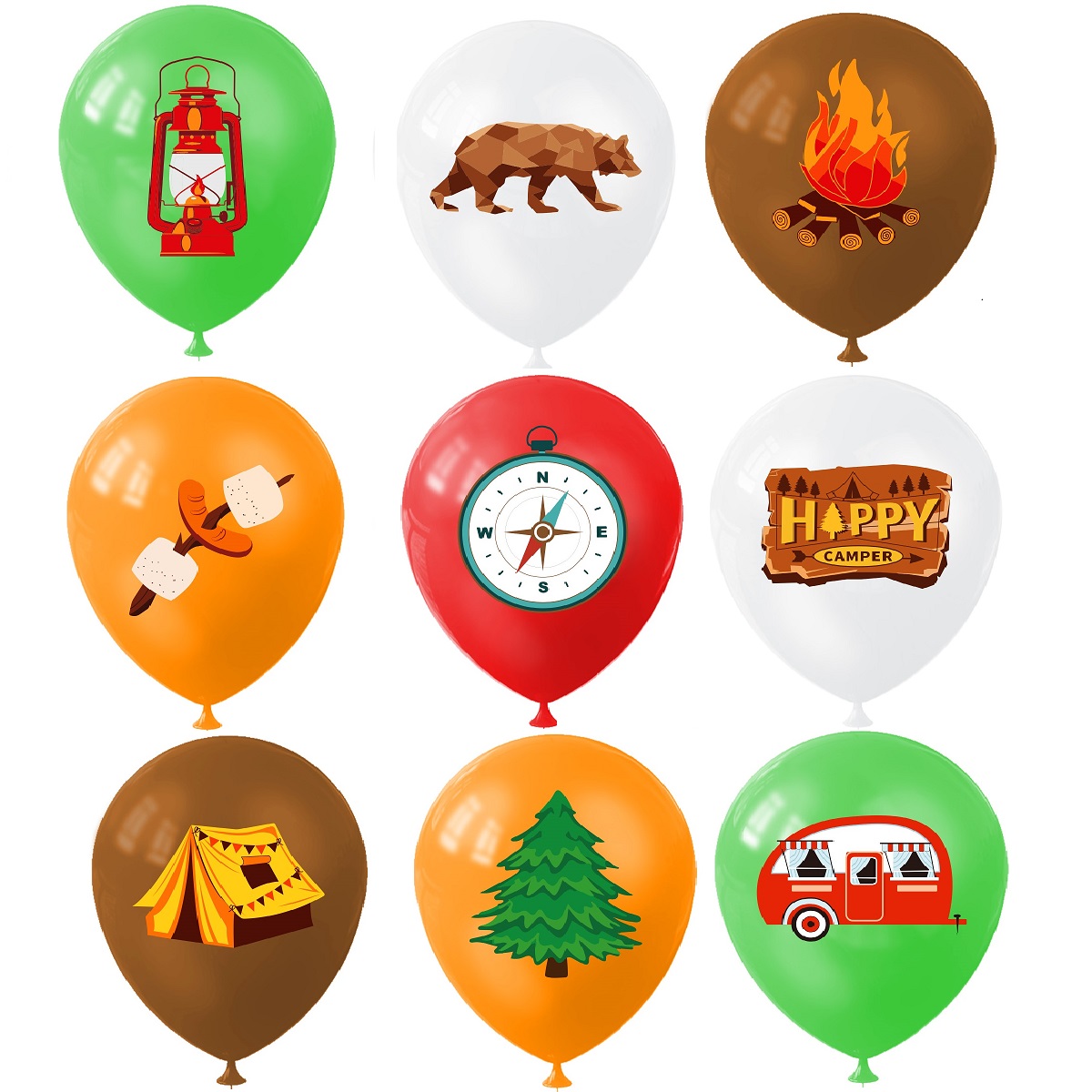 Palloncino da campeggio felice - Outdoor Adventure Girl recensione e prezzo