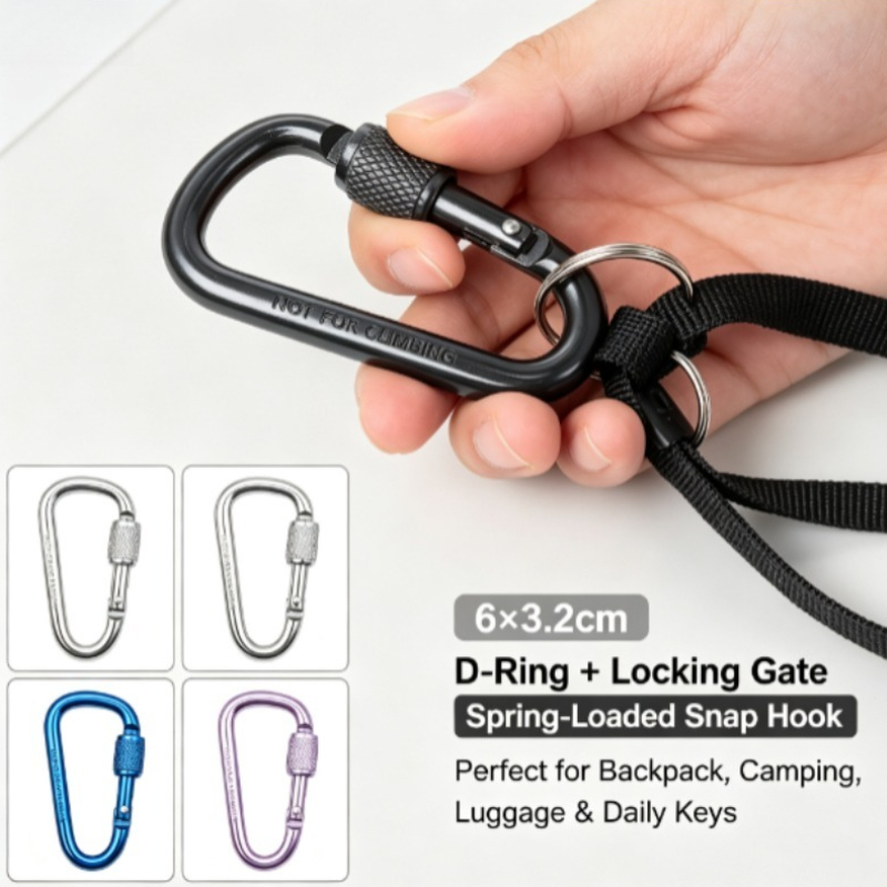 Moschettone a D in Lega di All - Carabiner Locking D recensione e prezzo