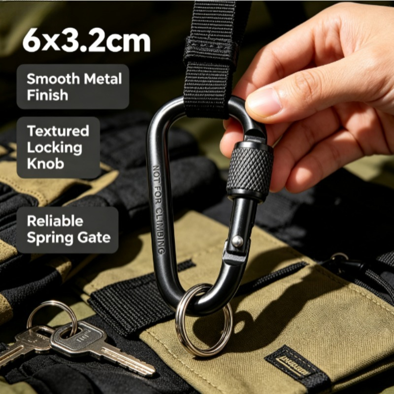 Moschettone a D in Lega di All - Carabiner Locking D recensione e prezzo