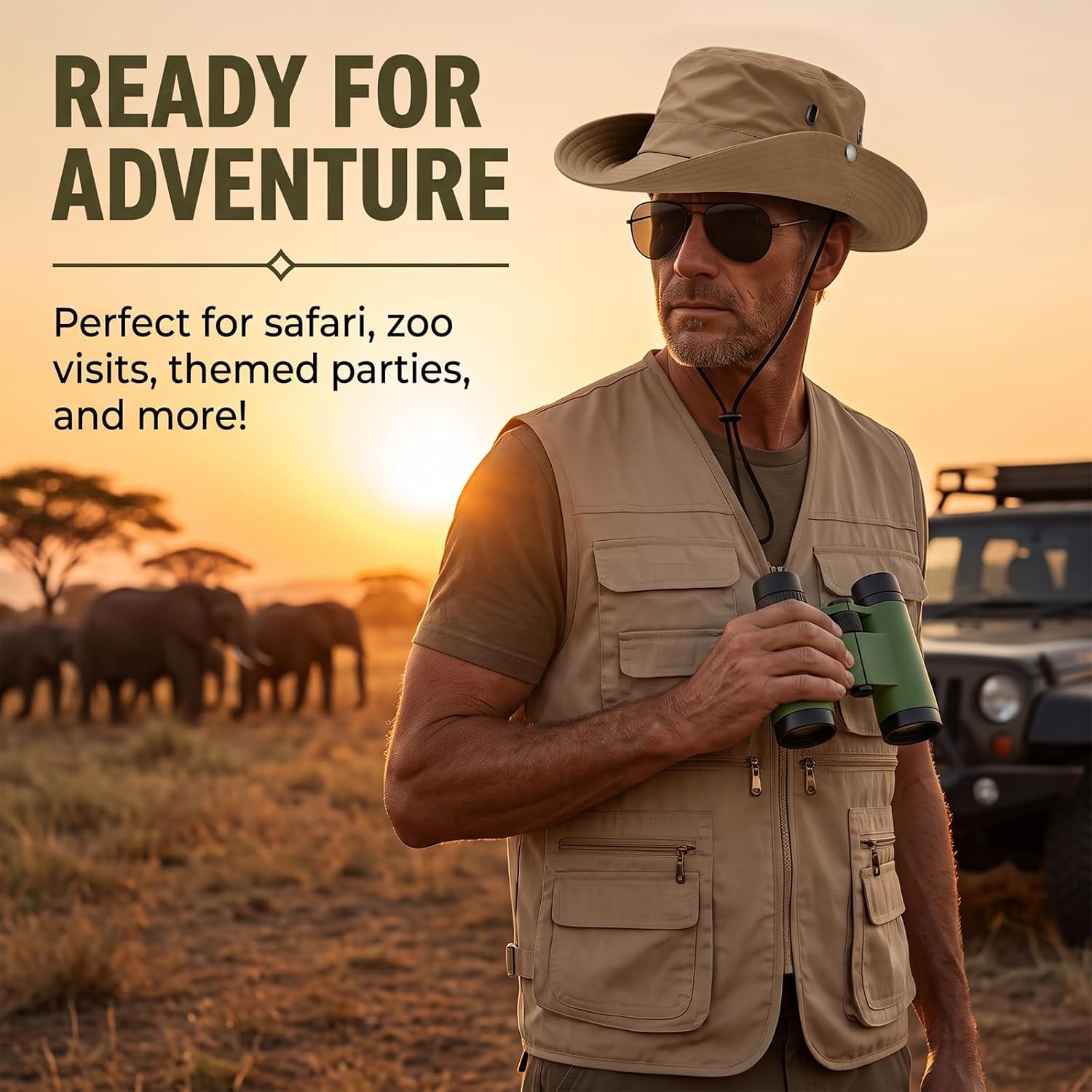 Set Costume Safari da Uomo 4 P - Zoo Outdoor Adventure Set recensione e prezzo