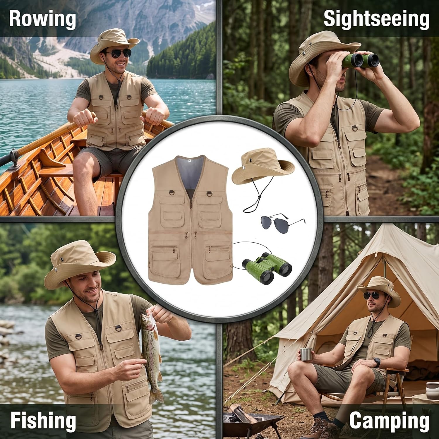 Set Costume Safari da Uomo 4 P - Zoo Outdoor Adventure Set recensione e prezzo